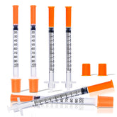 Seelight front packaging showing pack of 100 syringes and easy storage benefit