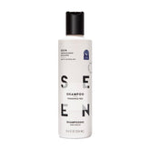 SEEN shampoo front bottle showing clean packaging and label benefit