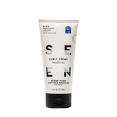 SEEN front tube of Curly Creme showing label and clean design benefit: clear product identity
