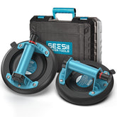 SEESII front view of two suction lifters showing durable handles and cups for safer lifting