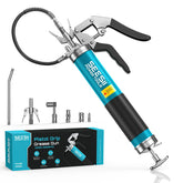 Seesii grease gun front view showing compact ready-to-use kit