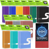 SEFOWG front packaging showing 12 colorful 100-count sleeve packs, clear organization benefit