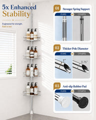 SEIRIONE towel bar and hooks in use offering convenient hanging storage