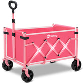 Sekey wagon front overview showing open and collapsed positions for easy storage