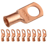 SELTERM front pack of 10 copper lugs showing quantity and finish for reliable connections
