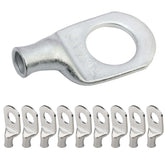 SELTERM front view of 10pcs 8 AWG 1/2" lugs showing package and contents for quick selection
