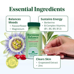 Semaine capsules in hand for size comparison and convenient daily use benefit