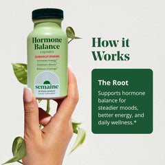 Semaine label detail showing active ingredient forms and transparent dosing benefit