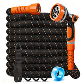 Semifrut front packaging showing compact 50ft hose and included nozzle for easy storage