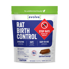 SenesTech EVOLVE front packaging showing 1.5 lb box and product branding for easy identification