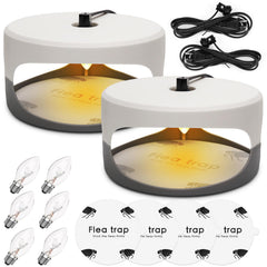 SENITEK EARPADS front view of plug-in flea trap showing compact design and benefit of discreet protection