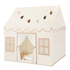 SENODEER front view of play tent showing cozy entrance and inviting decor benefit