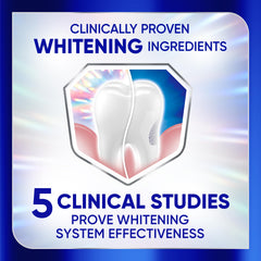 Three tubes of Sensodyne Clinical White neatly arranged to show quantity and convenience