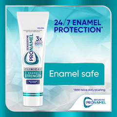 SENSODYNE PRONAMEL dual-foam action foaming on teeth for better coverage