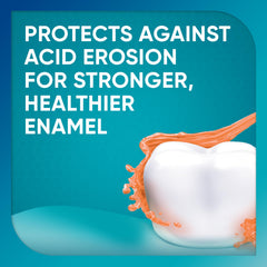 Creamy paste texture of Sensodyne Pronamel showing gentle polish action