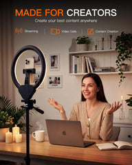 SENSYNE close-up of LED ring diffuser highlighting soft even illumination