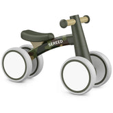 SEREED front profile balance bike showing compact frame and safe design