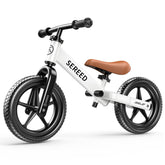 SEREED front view balance bike showing compact frame and safe geometry