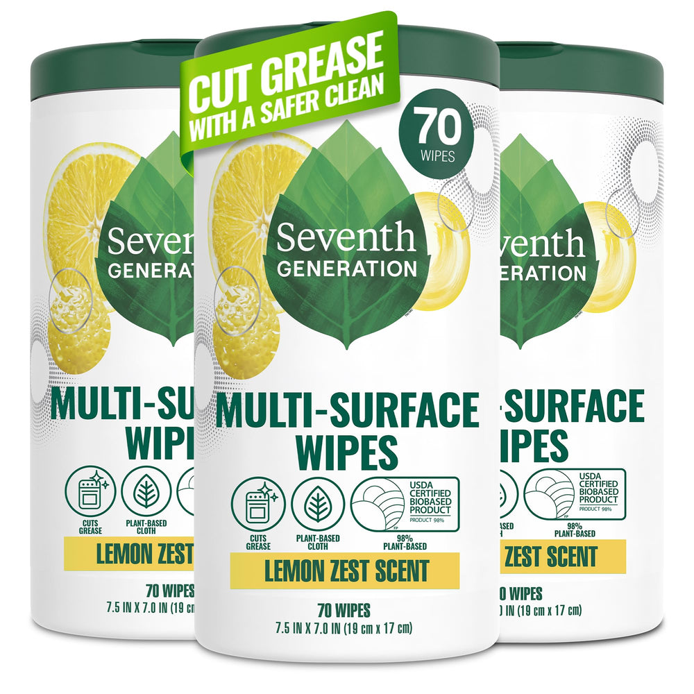 Seventh Generation front packaging showing product and lemon scent benefit