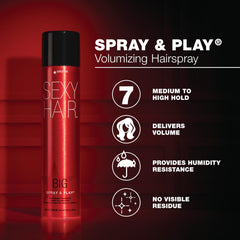 SexyHair close-up of aerosol nozzle for precise spraying control
