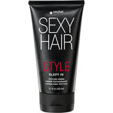 SexyHair Slept In Styling Creme front tube showing product packaging and easy-to-use design benefit