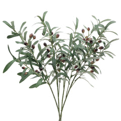 SHACOS front view of four-pack olive branches for instant greenery