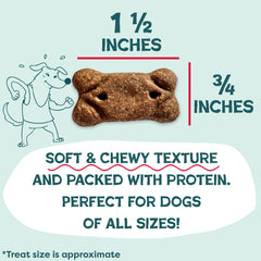 Shameless Pets treat held in hand showing portion size for training