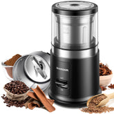 SHARDOR front view of grinder showing compact design and one-touch button benefits