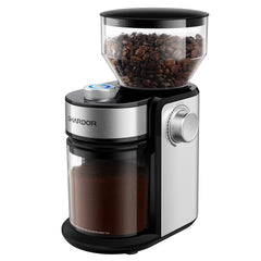 SHARDOR front view in silver showing compact design and easy-access controls, precise grinding