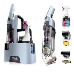Shark StainForce front unit showing compact handheld design and controls for quick cleaning