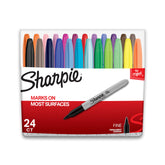 Sharpie front packaging 24 count showing assortment and value