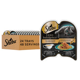 Sheba front packaging showing chicken entrée and benefits of extra gravy