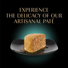 Sheba Chicken pâté on dish close-up illustrating smooth texture and appeal