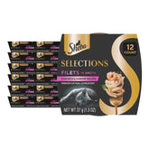 Sheba front packaging showing chicken and shrimp cups and convenience