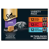 Sheba front packaging showing multipack and convenience benefits