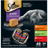 Sheba front packaging showing multipack and easy-serve benefit