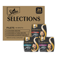 Sheba front packaging showing 24-count box and product benefit
