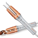 SHEGLAM front view showing compact automatic curler and controls for easy styling