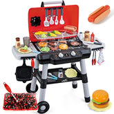 Shemira play grill front view showing realistic controls and accessories for imaginative play