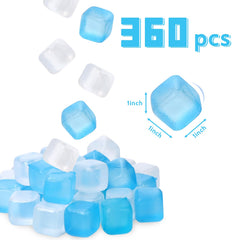 SHENGQIPC cubes inside a camping cooler keeping beverages cold longer