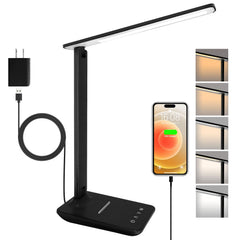 shinelife front view lamp on desk showing sleek design and bright beam