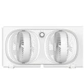 shinic front view dual window fan showing dual heads for stronger airflow