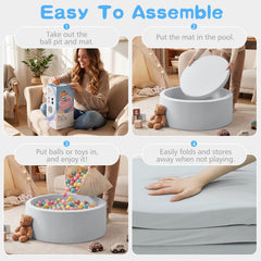 SHJADE foam cross section displaying 2-inch cushioning for gentle play