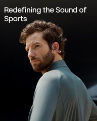 SHOKZ OpenRun Pro 2 worn while running outdoors indicating situational awareness and safe listening