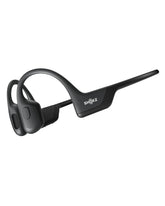 SHOKZ OpenRun Pro front view showing sleek design and comfortable open-ear fit
