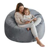 SHOUREN front view dark grey chair showing compact cozy seating and room-friendly design