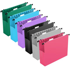 SHUTEX front view of 12-pack showing durable folders and colors for organized filing
