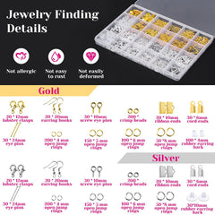 shynek sorted findings with jump rings and clasps for fast repairs