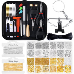 shynek front view of full kit showing tools and findings for immediate crafting