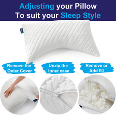 Sidney Sleep curved profile side angle demonstrating neck cradle and shoulder support